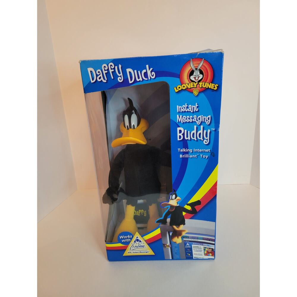 Vintage Looney Tunes Instant Message Buddy Talking Daffy Duck